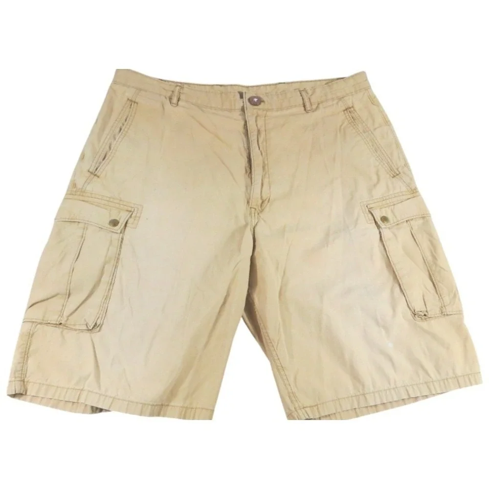 Levis Carrier Cargo Shorts Men 38 Khaki Tan 13581-0011 Snap Pocket Casual Work